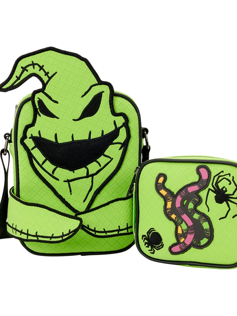 NBC Oogie Boogie Glow Crossbuddies Cosplay Crossbody Bag with Coin Bag - Picture 2 of 7
